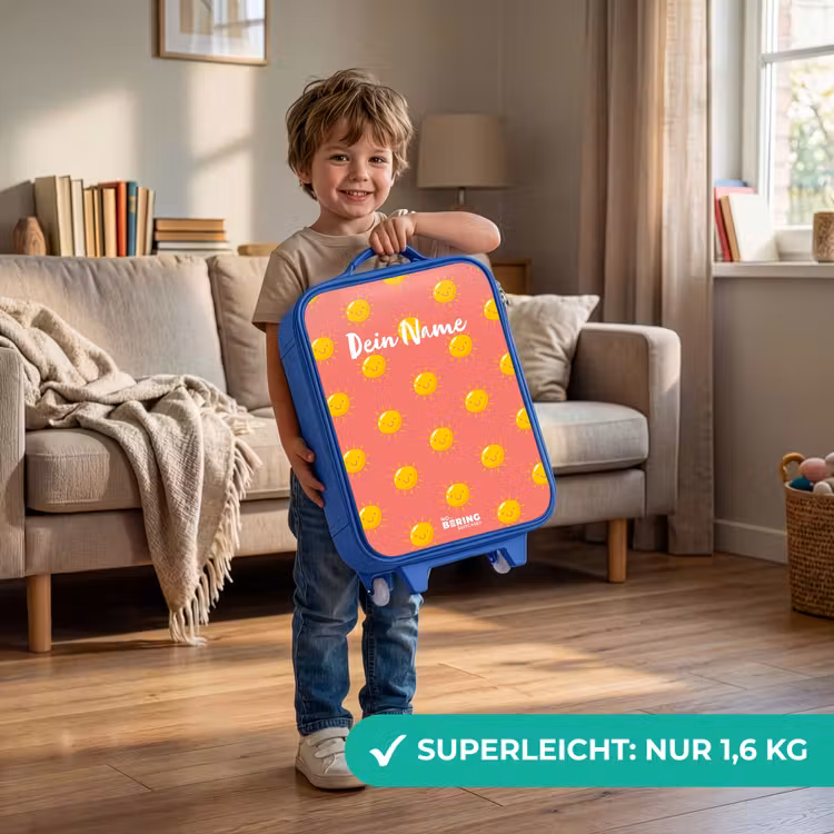 Sunny situation koraal Kinderkoffer - Blauw klein -sfeer2_DE