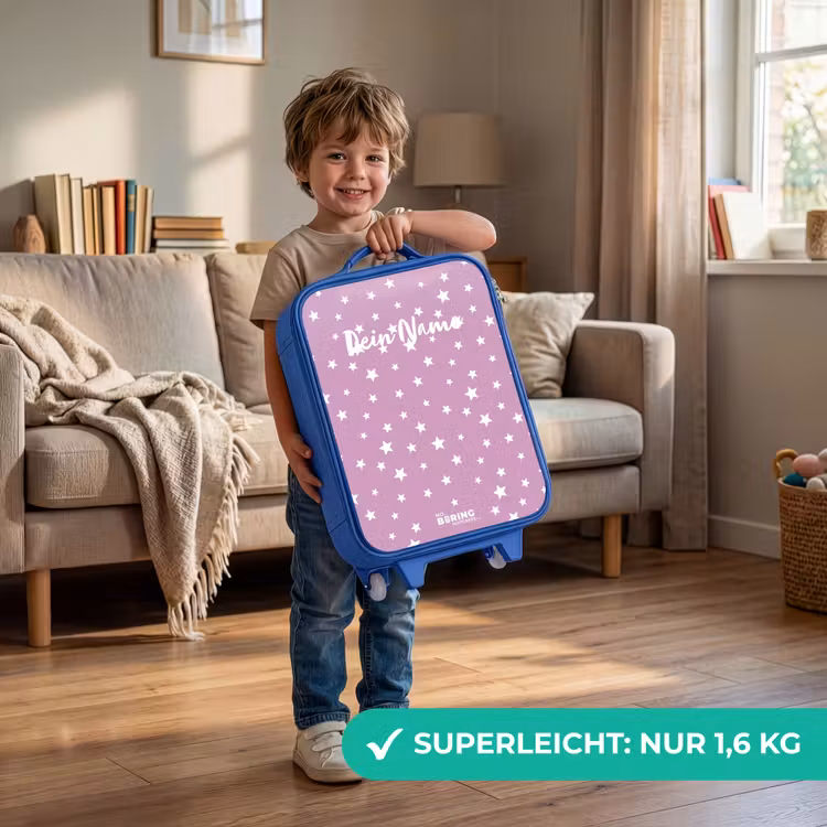 Sterrenstof Kinderkoffer - Blauw klein -sfeer2_DE