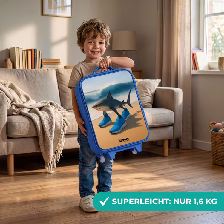 Tralalero tralala Kinderkoffer - Blauw klein -sfeer2_DE