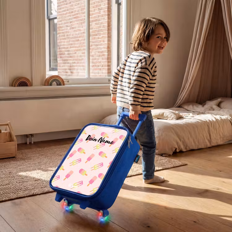 Wervelende waterijsjes Kinderkoffer - Blauw klein -sfeer1