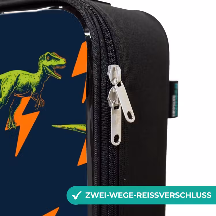 Bliksemsnelle raptors Kinderkoffer - Zwart klein -rits_DE