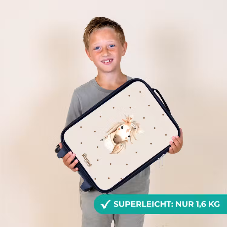 Bohemian paard in pastel kleuren Kinderkoffer - Zwart klein -sfeer4_DE