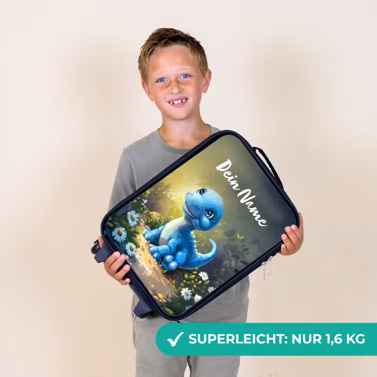 Branco Brontosaurus Kinderkoffer - Zwart klein -sfeer4_DE