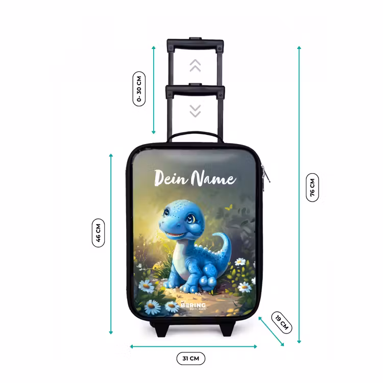 Branco Brontosaurus Kinderkoffer - Zwart klein -productfoto_formaten