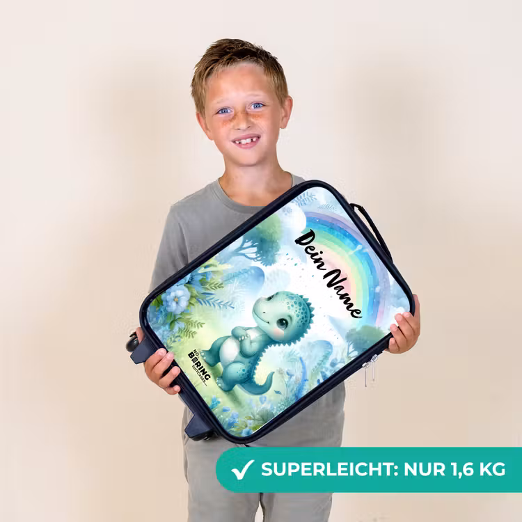 Daantje Dino Kinderkoffer - Zwart klein -sfeer4_DE