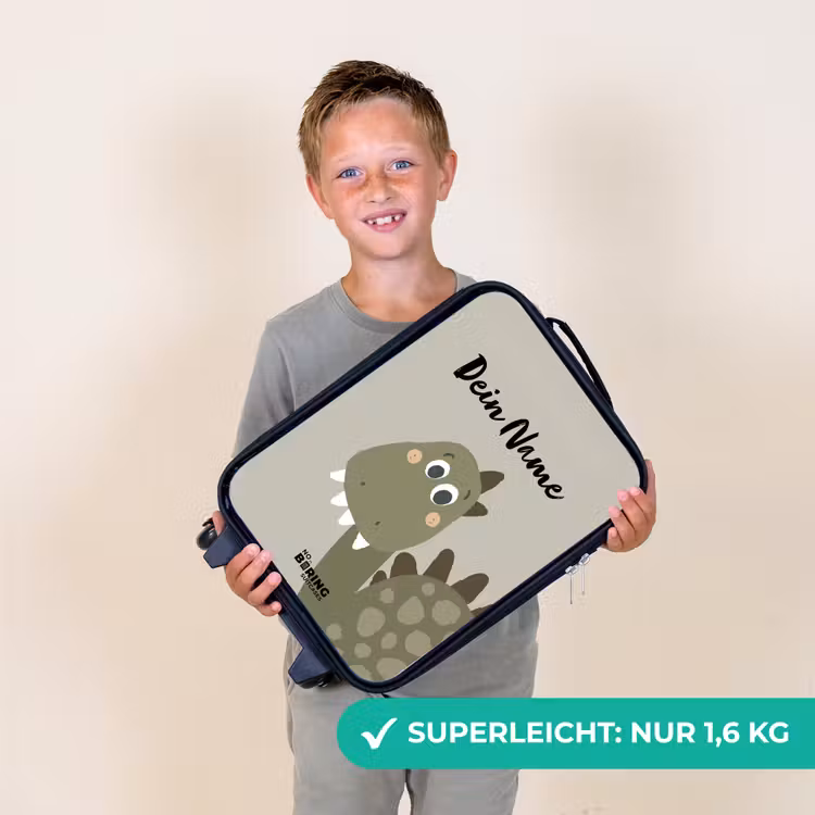 Danny dino Kinderkoffer - Zwart klein -sfeer4_DE