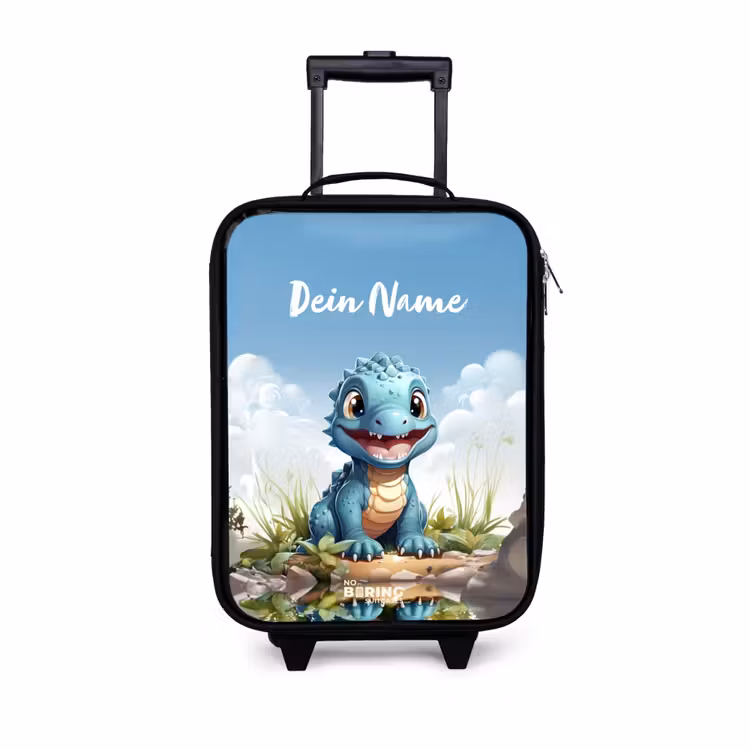 Darius Dino Kinderkoffer - Zwart klein -3d