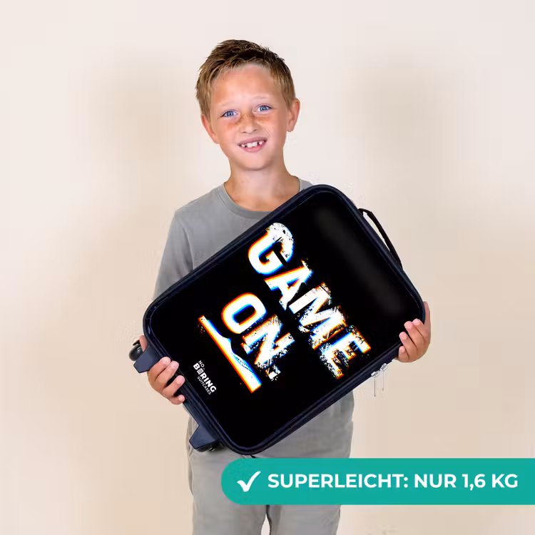 Game on in zwart wit Kinderkoffer - Zwart klein -sfeer4_DE