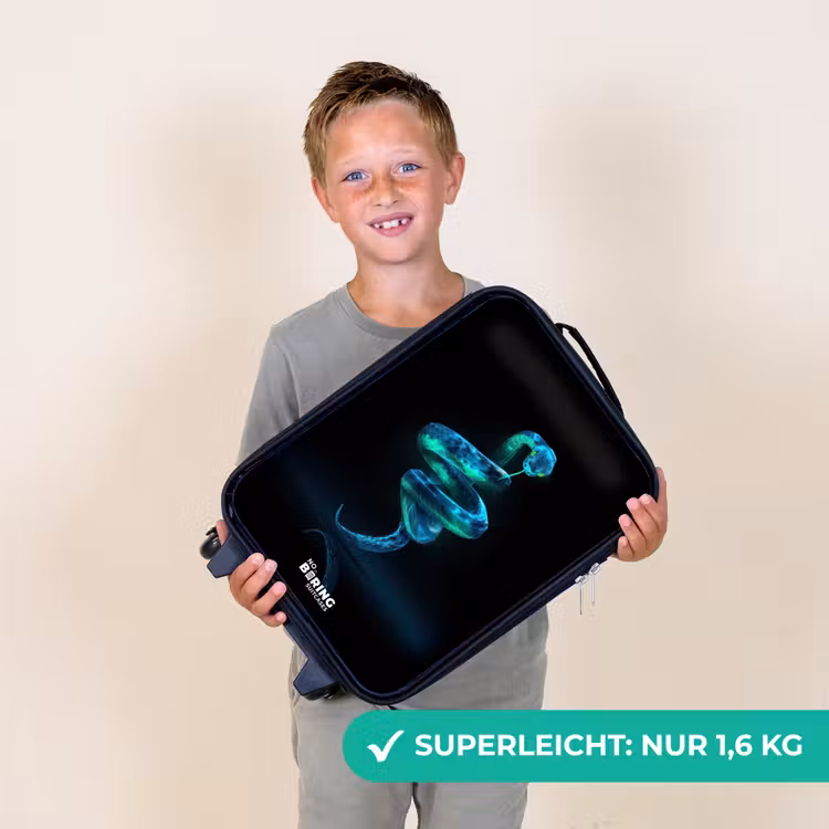 Digitale slang in spiraalvorm Kinderkoffer - Zwart klein -sfeer4_DE