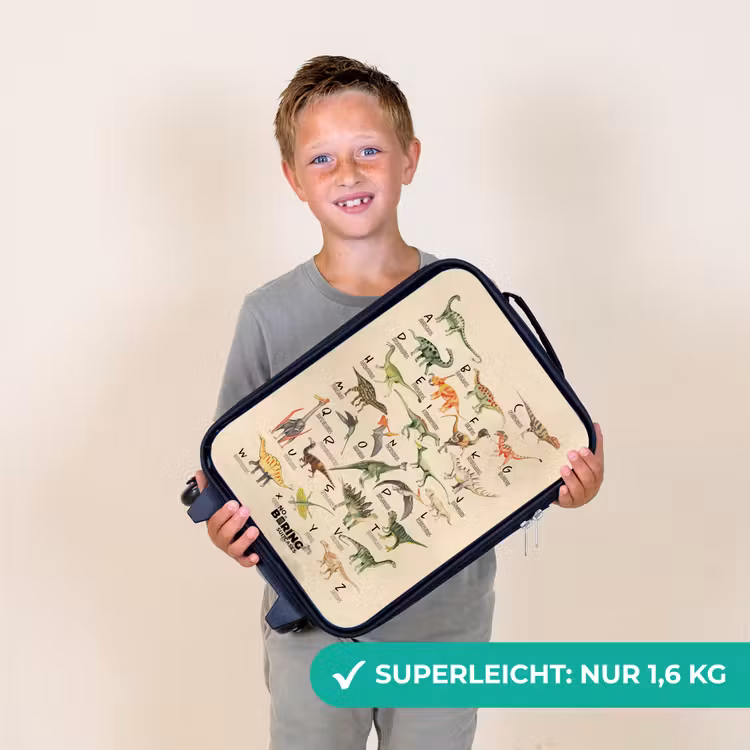 Dino alfabet Kinderkoffer - Zwart klein -sfeer4_DE