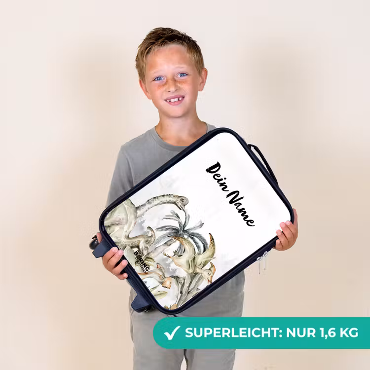 Dino Jungle Kinderkoffer - Zwart klein -sfeer4_DE