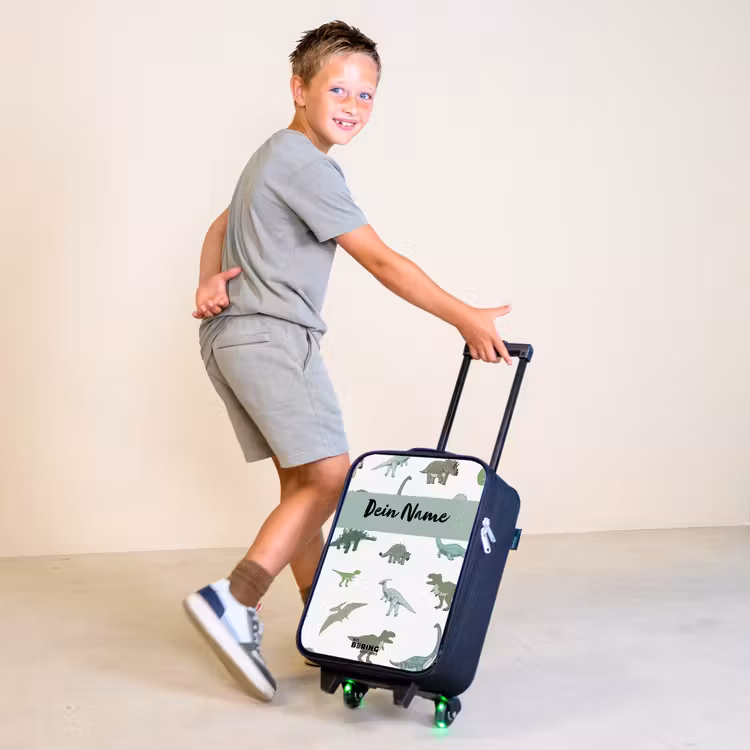 Dino Dynastie Kinderkoffer - Zwart klein -sfeer3