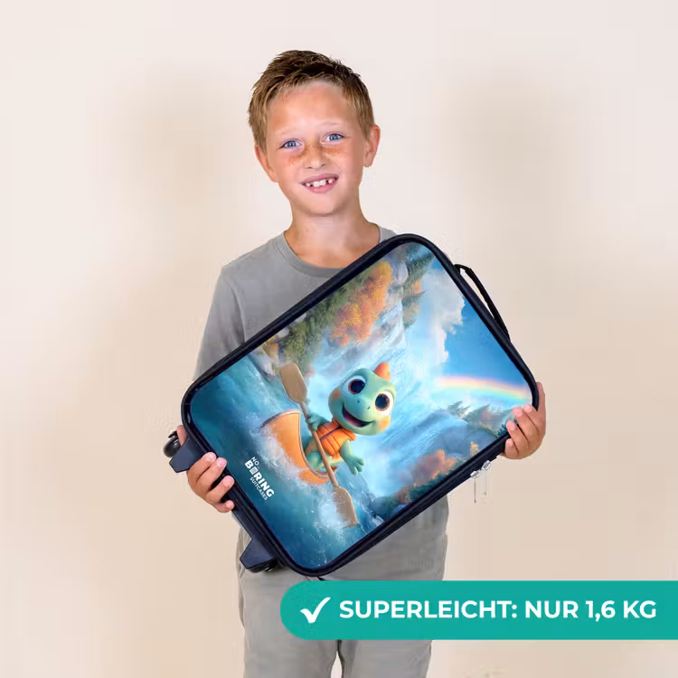 Dino - Natuur - Waterval Kinderkoffer - Zwart klein -sfeer4_DE