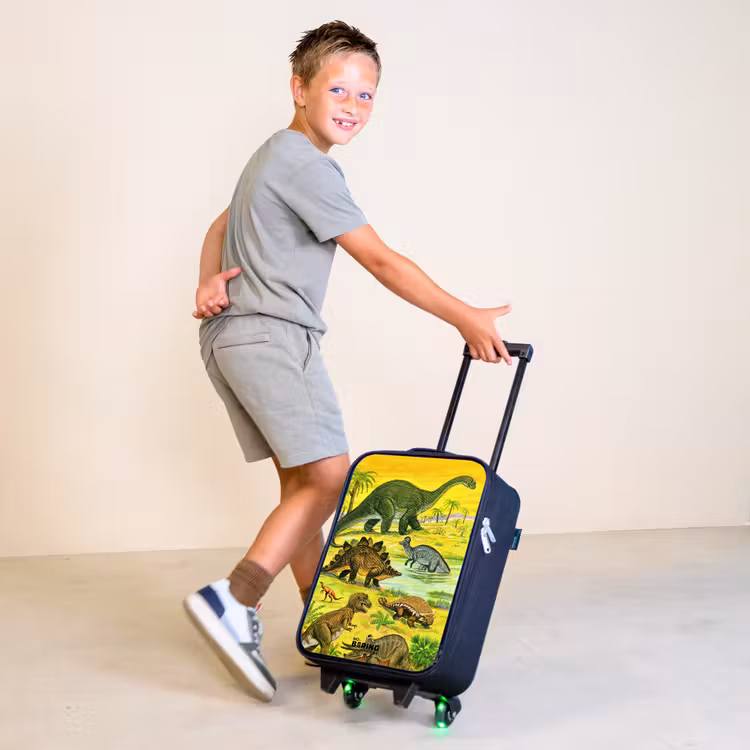 Dino's bij het water Kinderkoffer - Zwart klein -sfeer3