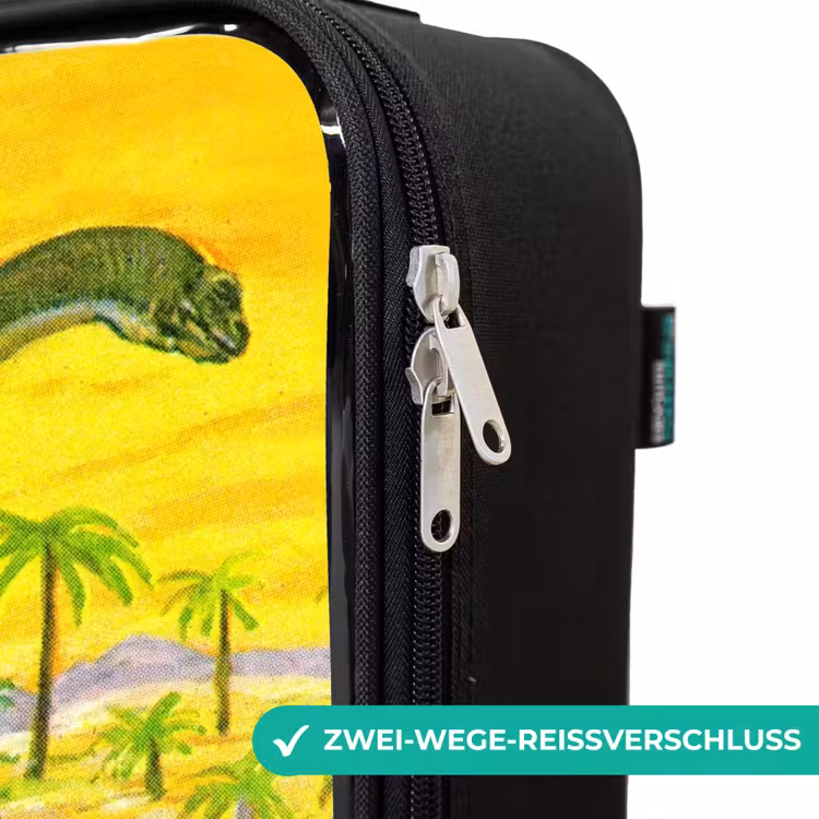 Dino's bij het water Kinderkoffer - Zwart klein -rits_DE