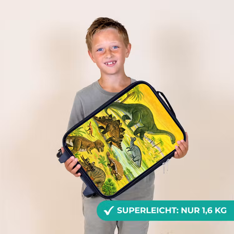 Dino's bij het water Kinderkoffer - Zwart klein -sfeer4_DE