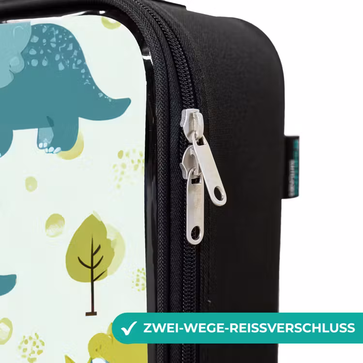 Dinos - Patroon - Natuur Kinderkoffer - Zwart klein -rits_DE