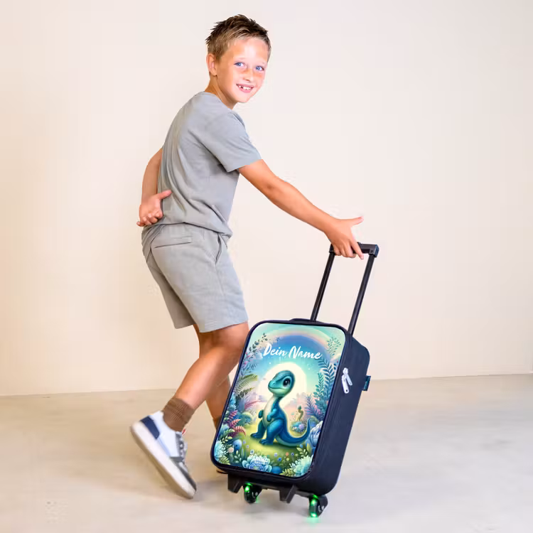 Django Dino Kinderkoffer - Zwart klein -sfeer3