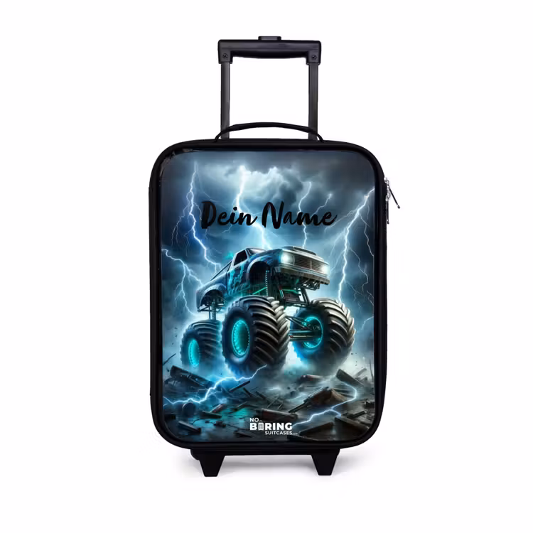 Thunder Wheels Kinderkoffer - Zwart klein -3d