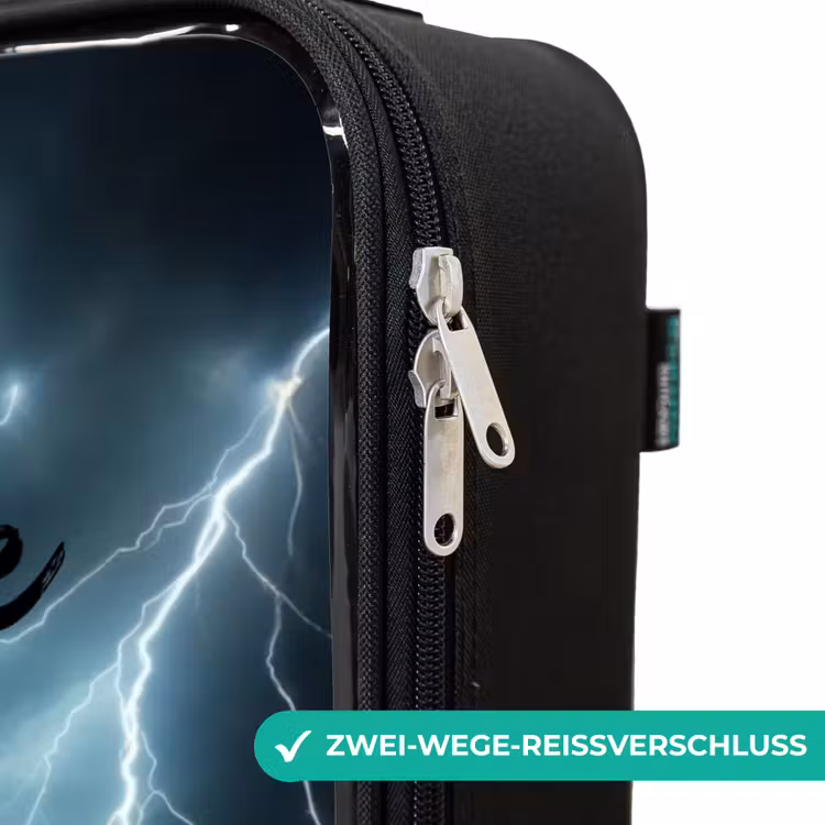 Thunder Wheels Kinderkoffer - Zwart klein -rits_DE