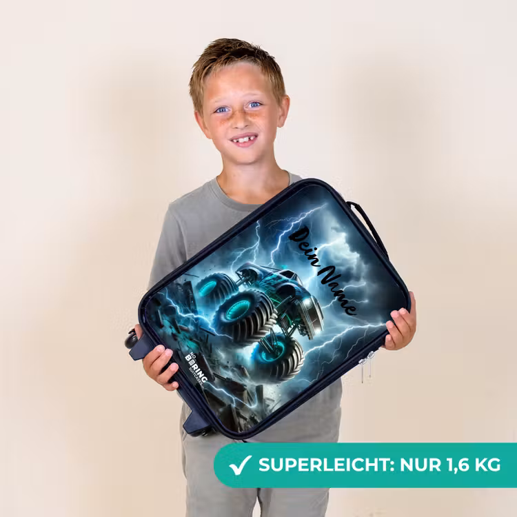 Thunder Wheels Kinderkoffer - Zwart klein -sfeer4_DE