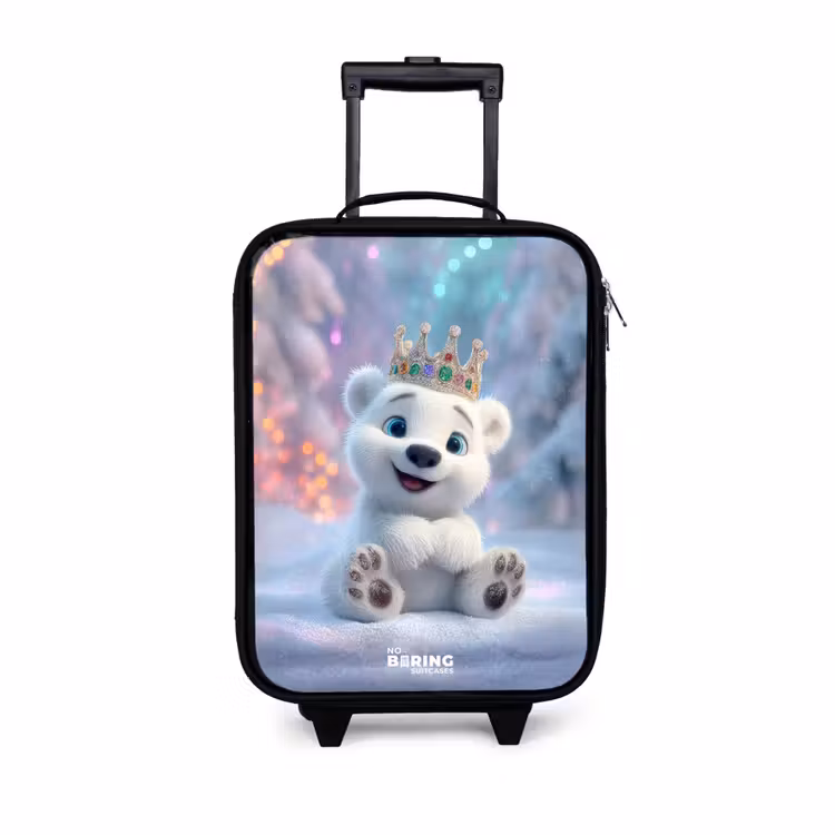 IJsbeer - Kroon - Winter Kinderkoffer - Zwart klein -3d