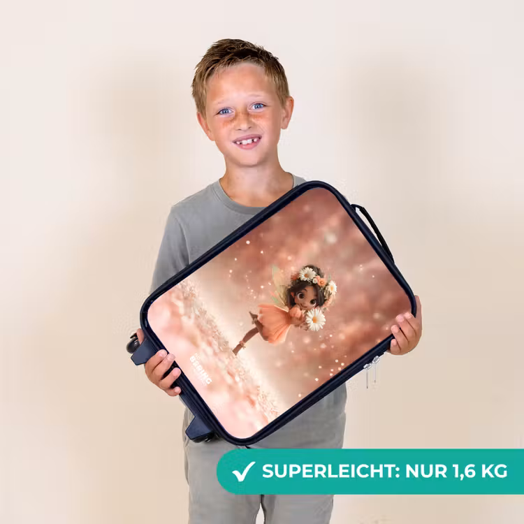 Fee met madeliefjes Kinderkoffer - Zwart klein -sfeer4_DE