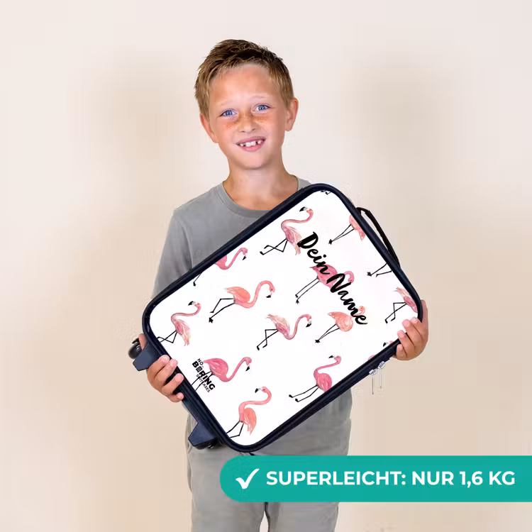 Flamingo feestje Kinderkoffer - Zwart klein -sfeer4_DE