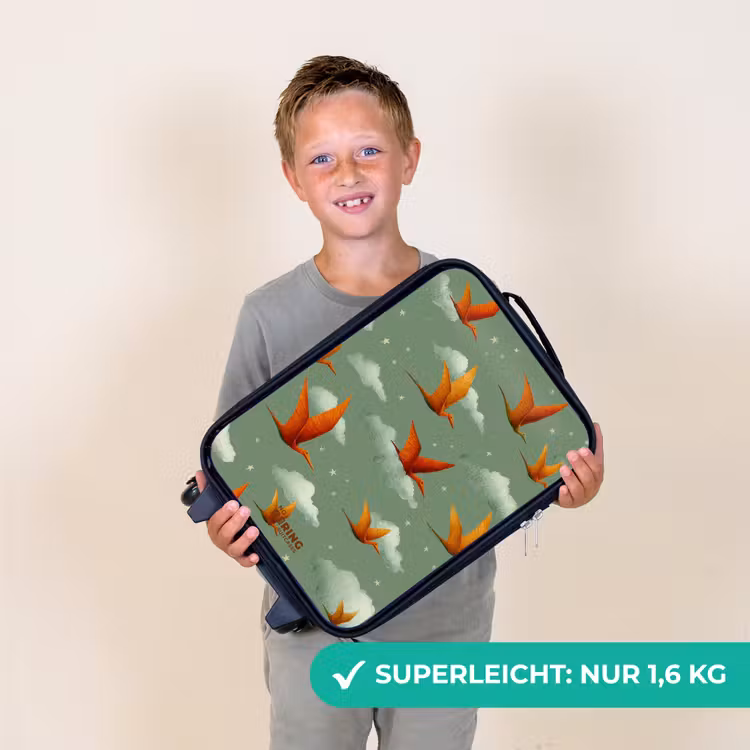 Vliegende pterosaurussen tussen sterren Kinderkoffer - Zwart klein -sfeer4_DE