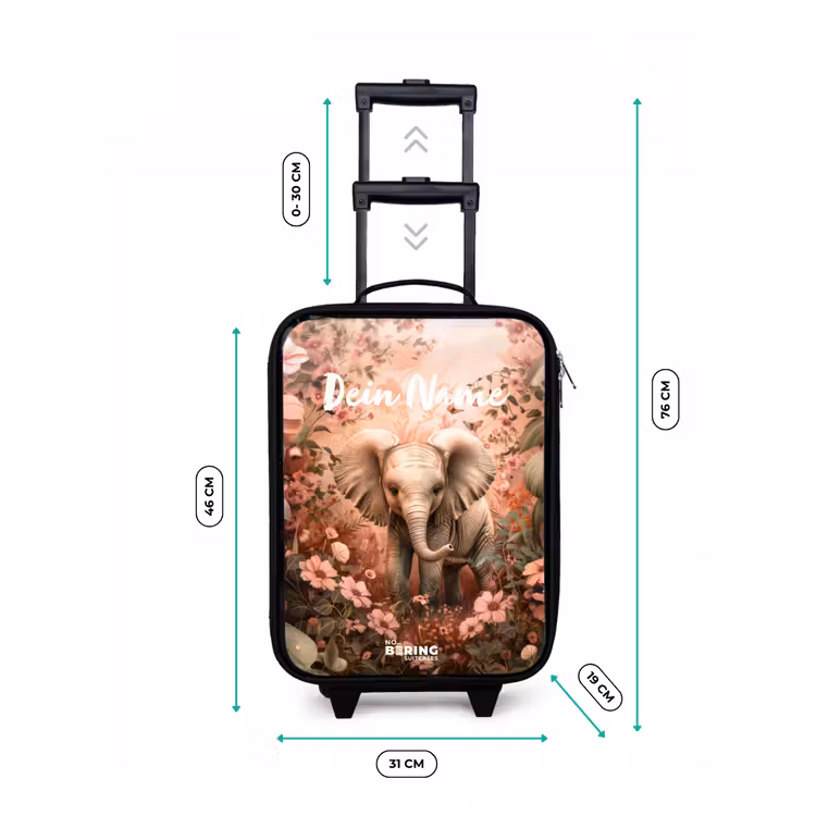 Flora flapoor Kinderkoffer - Zwart klein -productfoto_formaten