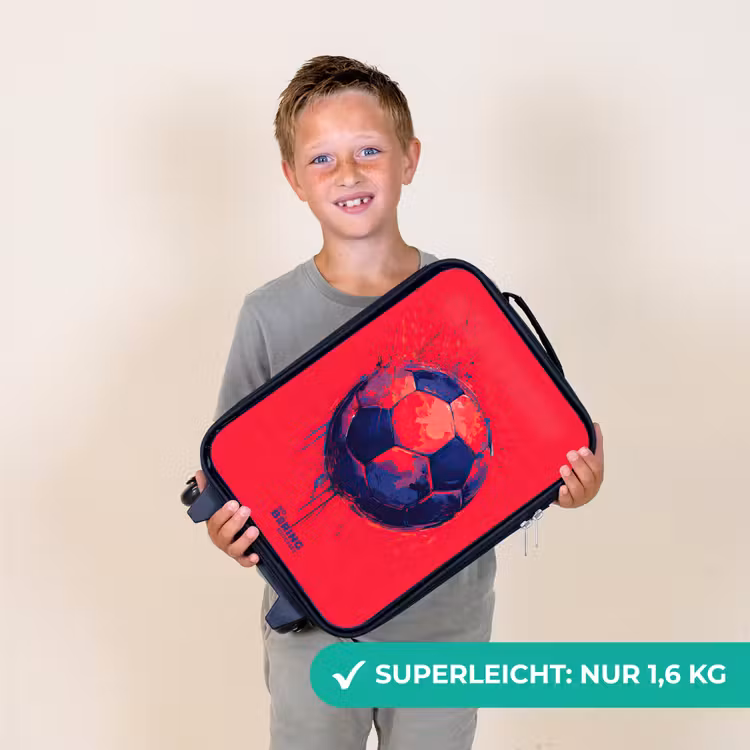 Voetbal - Verf - Blauw - Rood Kinderkoffer - Zwart klein -sfeer4_DE