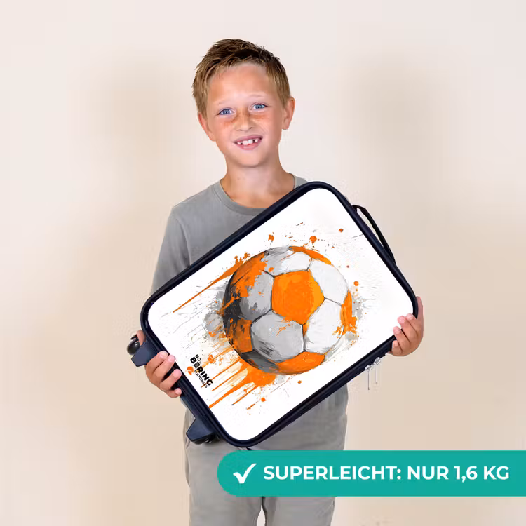 Voetbal - Verf - Oranje Kinderkoffer - Zwart klein -sfeer4_DE