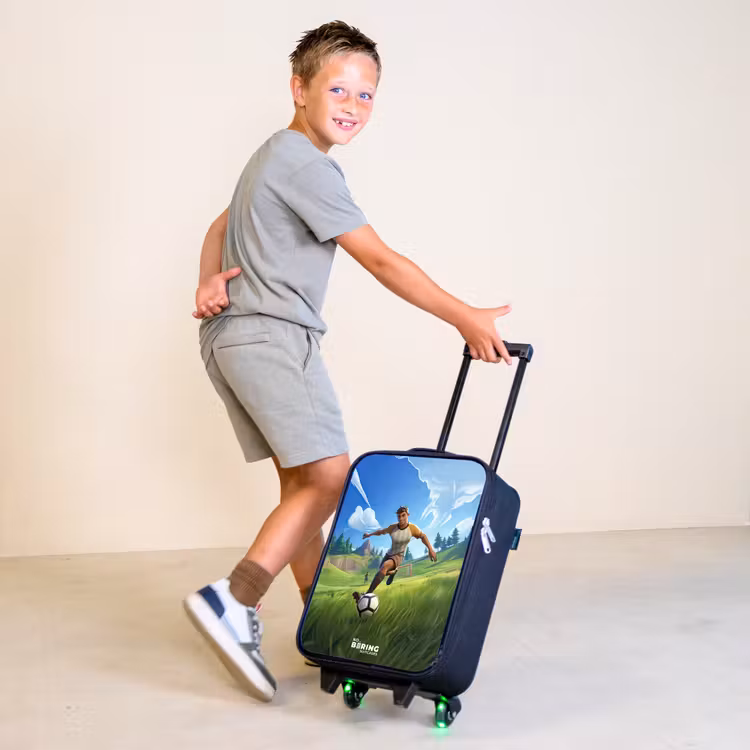 Voetbal - Jongen - Goal - Voetbaltenue Kinderkoffer - Zwart klein -sfeer3