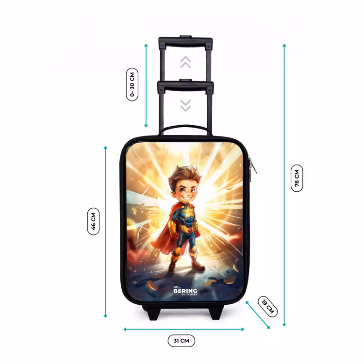 Gerard goldstar Kinderkoffer - Zwart klein -productfoto_formaten