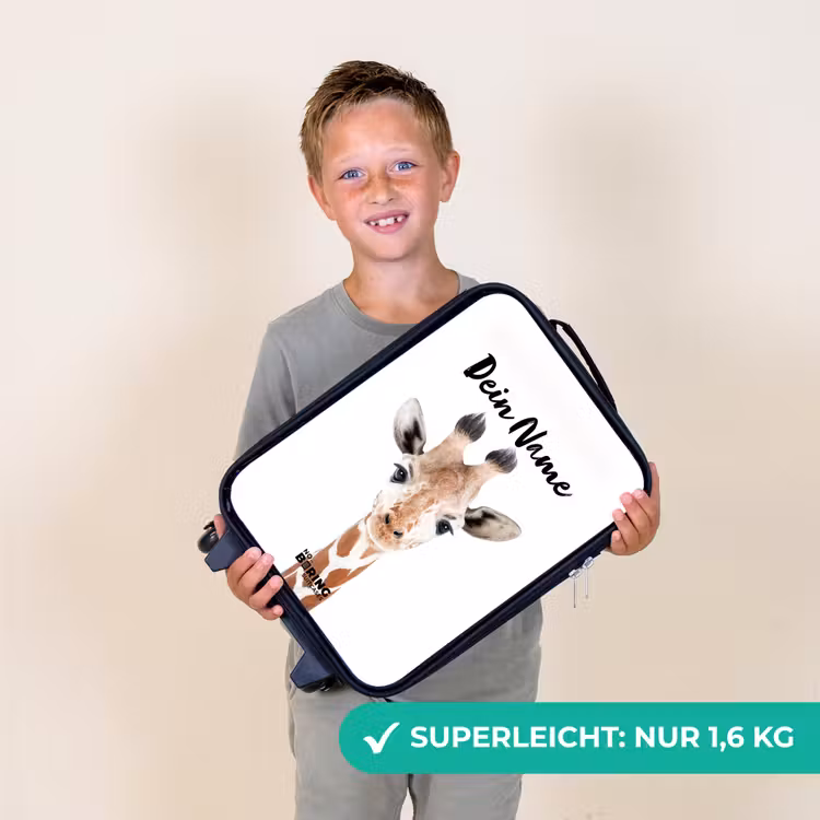 Gerrie Giraffe Kinderkoffer - Zwart klein -sfeer4_DE