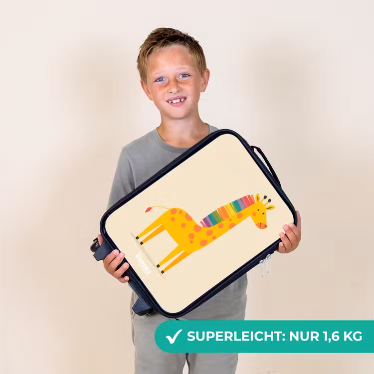 Giraffe - Dier - Kleurrijk Kinderkoffer - Zwart klein -sfeer4_DE
