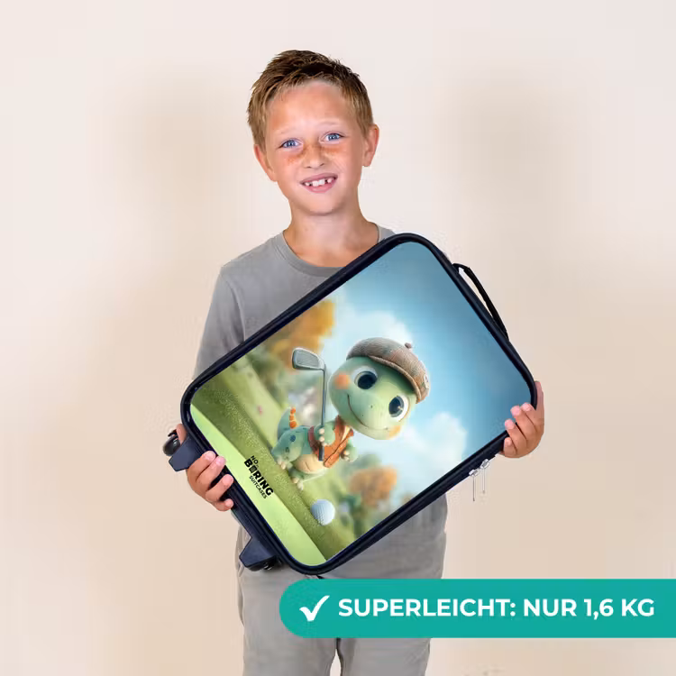 Golf - Dino - Groen Kinderkoffer - Zwart klein -sfeer4_DE