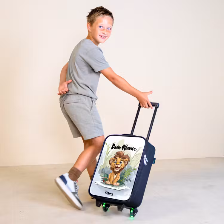 Guusje giraf Kinderkoffer - Zwart klein -sfeer3