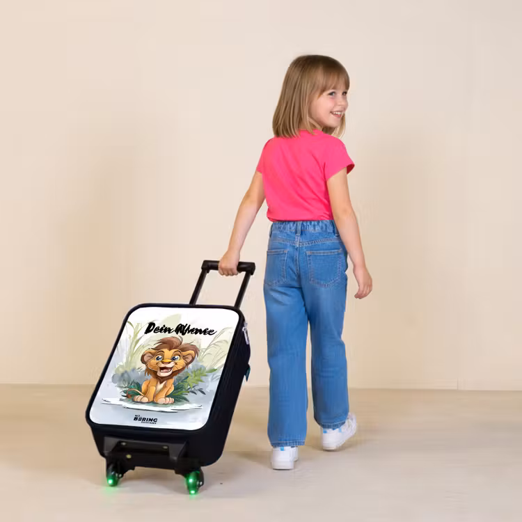 Guusje giraf Kinderkoffer - Zwart klein -sfeer1