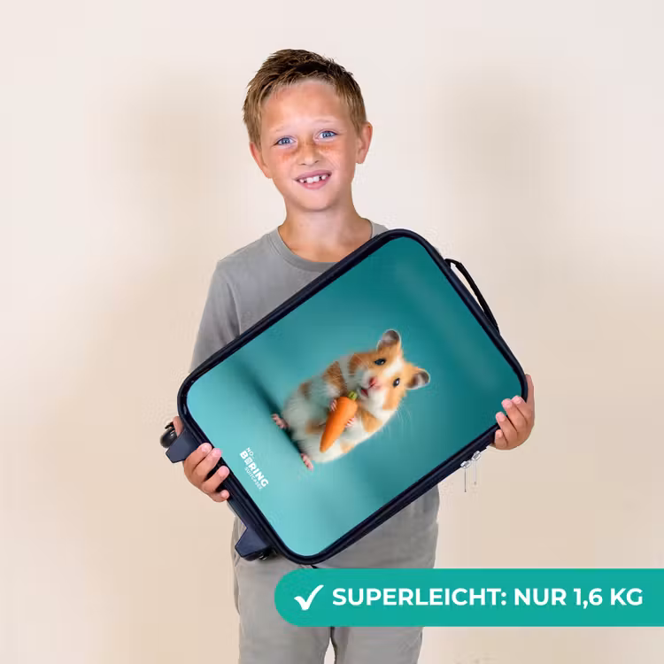 Hamster - Wortel - Dier Kinderkoffer - Zwart klein -sfeer4_DE