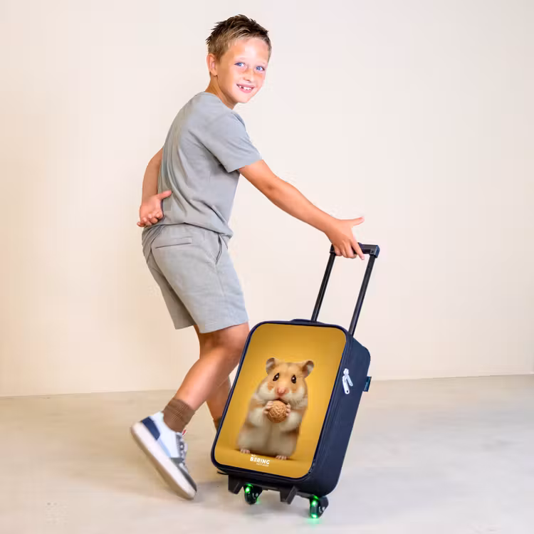 Hamster - Walnoot - Dier Kinderkoffer - Zwart klein -sfeer3