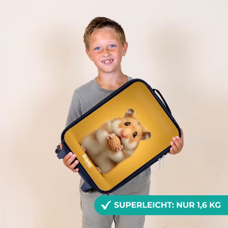 Hamster - Walnoot - Dier Kinderkoffer - Zwart klein -sfeer4_DE