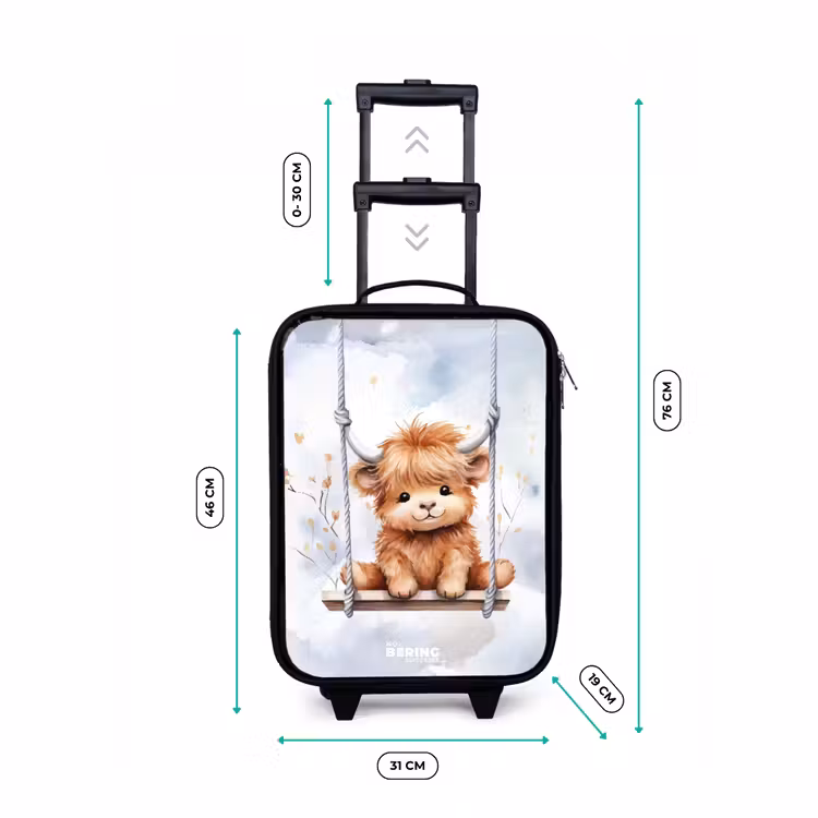 Hennie hooglander Kinderkoffer - Zwart klein -productfoto_formaten