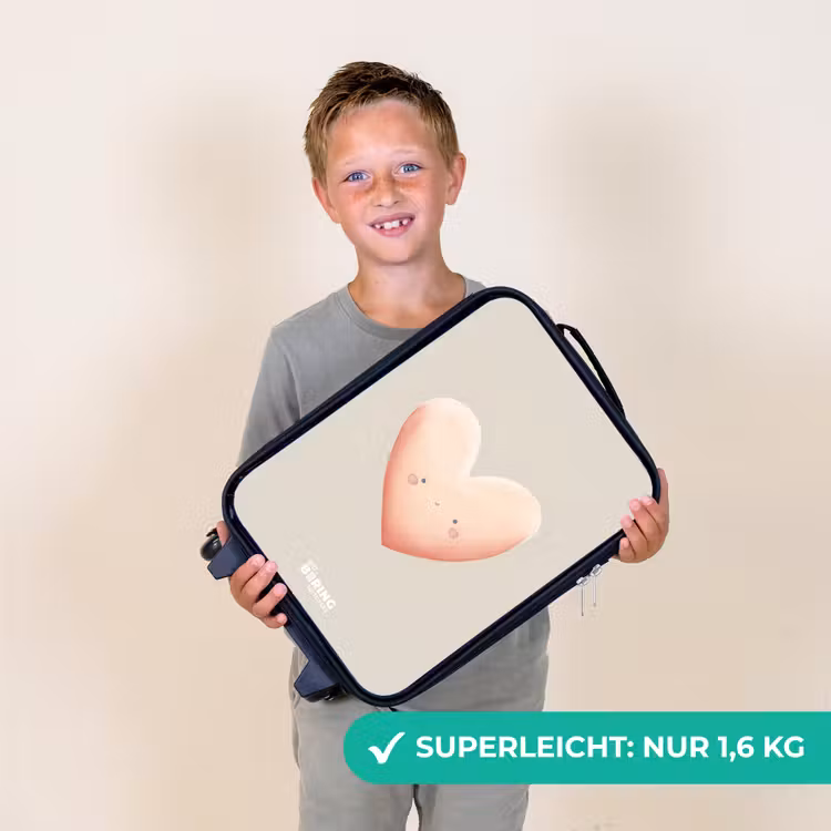 Hart in pastel kleuren Kinderkoffer - Zwart klein -sfeer4_DE