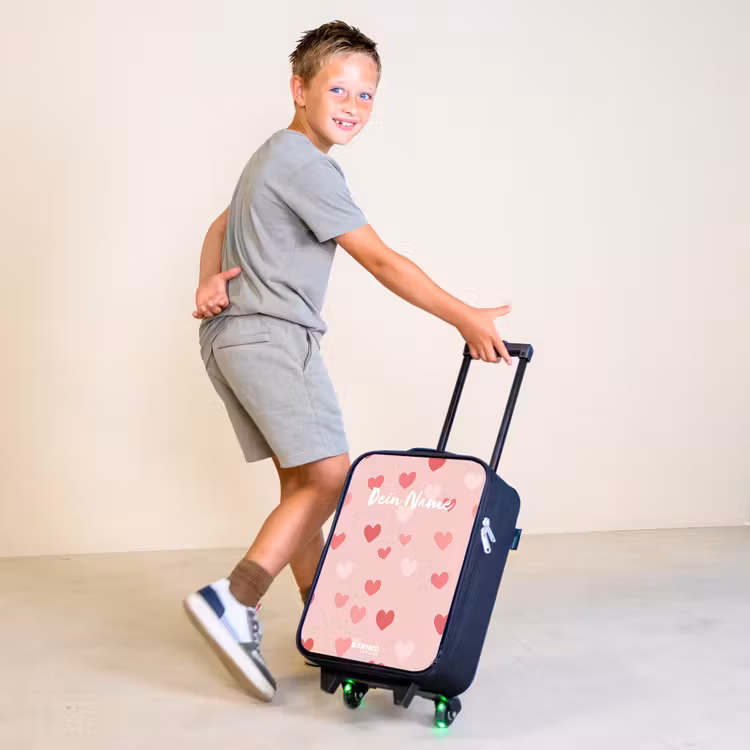 Hartjes Kinderkoffer - Zwart klein -sfeer3