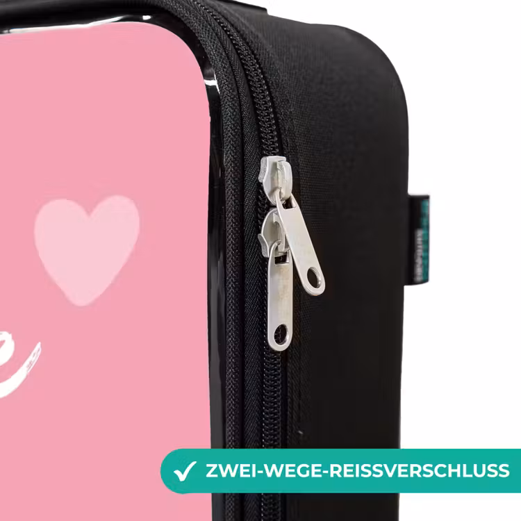 Hartjesritme Kinderkoffer - Zwart klein -rits_DE