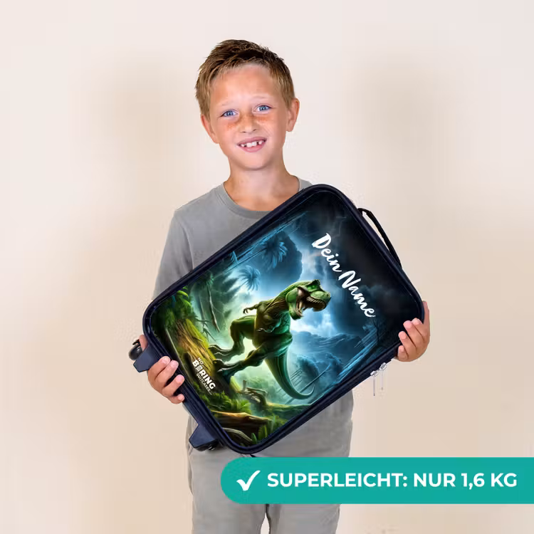 Junglosaurus Kinderkoffer - Zwart klein -sfeer4_DE
