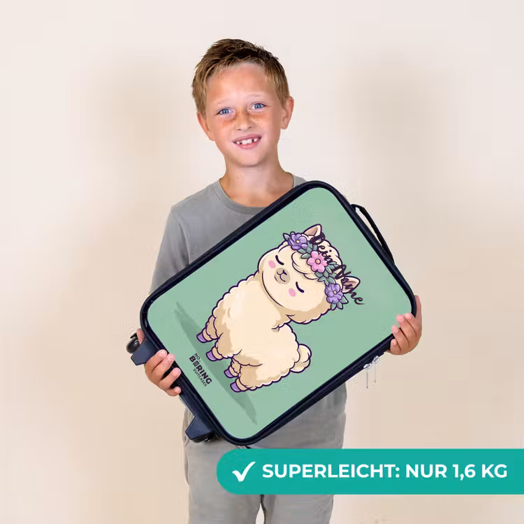 Kawai - Alpaca - Groen Kinderkoffer - Zwart klein -sfeer4_DE