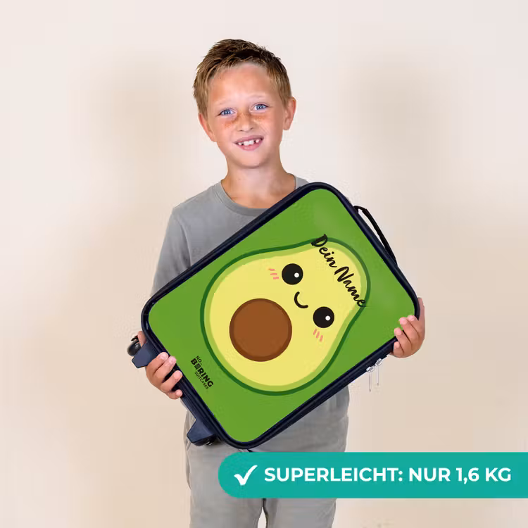 Kawai - Avocado - Groen Kinderkoffer - Zwart klein -sfeer4_DE