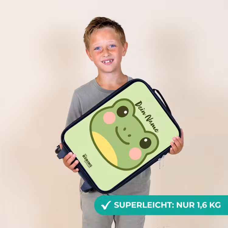 Kawai - Kikker - Groen Kinderkoffer - Zwart klein -sfeer4_DE
